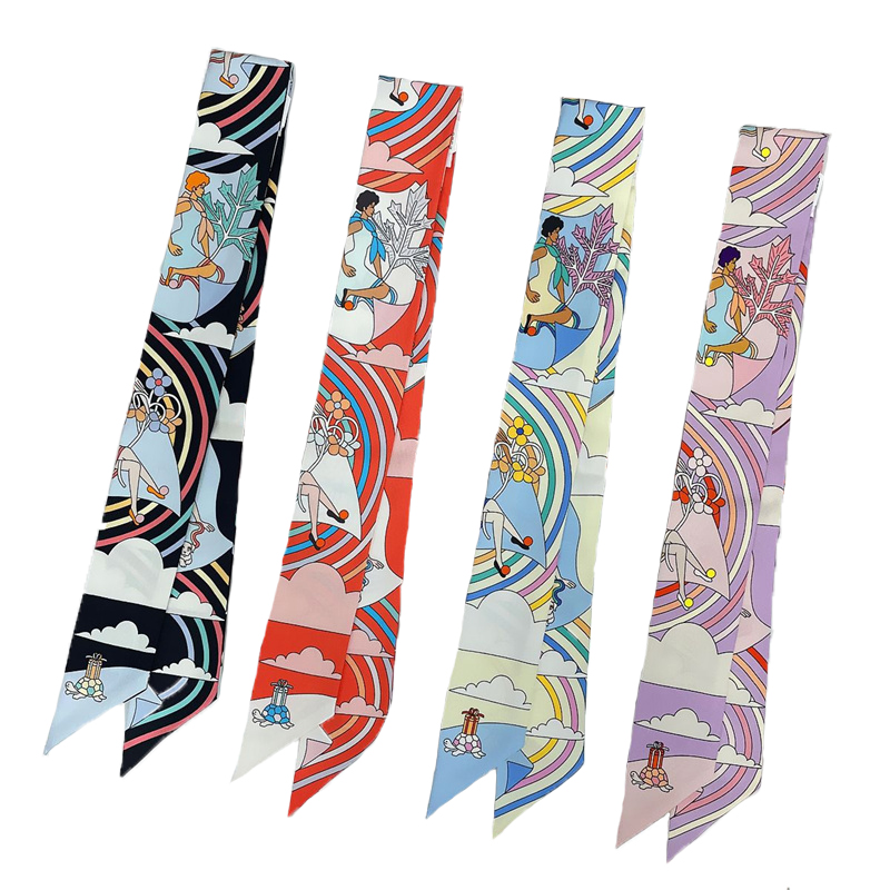 Women 100% Mulberry Silk Scarf - огляд і ціна Ascot Neck Scarf