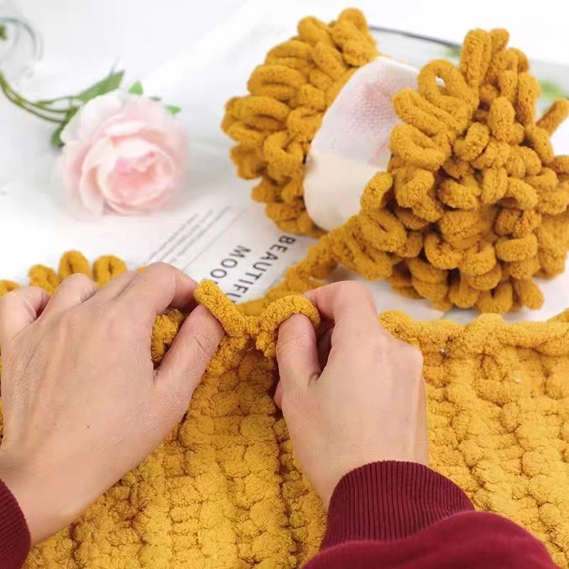 100g/Ball Finger Loop Yarn Thr - огляд і ціна Woven Scarf Blanket