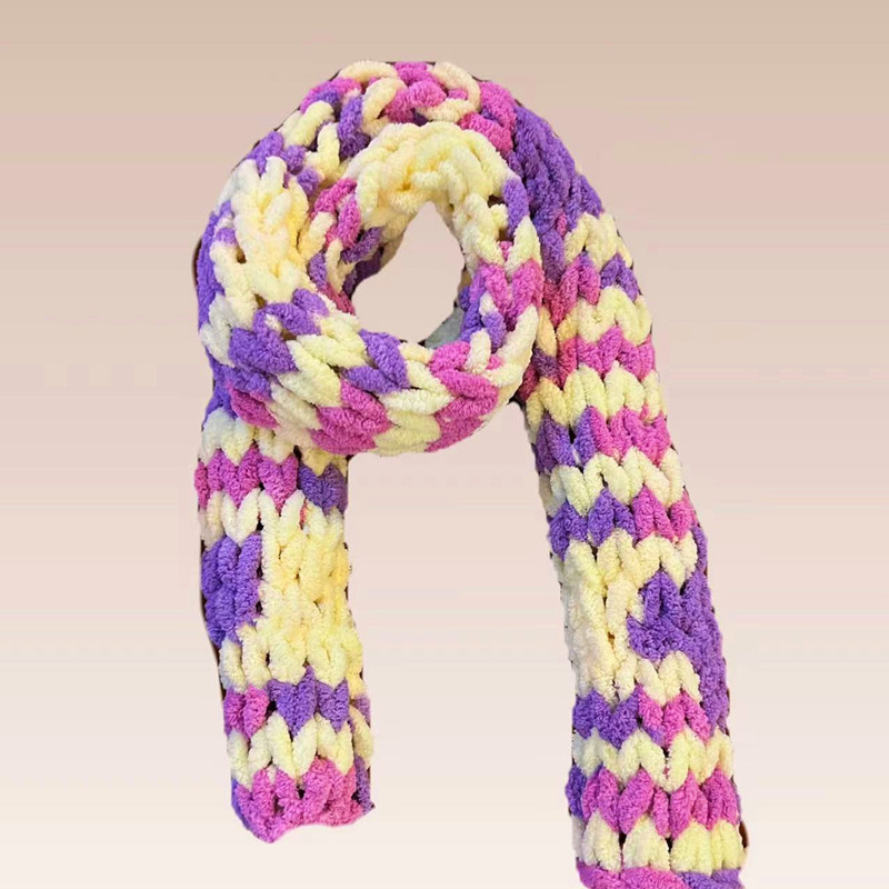 100g/Roll Finger Loop Yarn Thr - огляд і ціна Woven Scarf Blanket