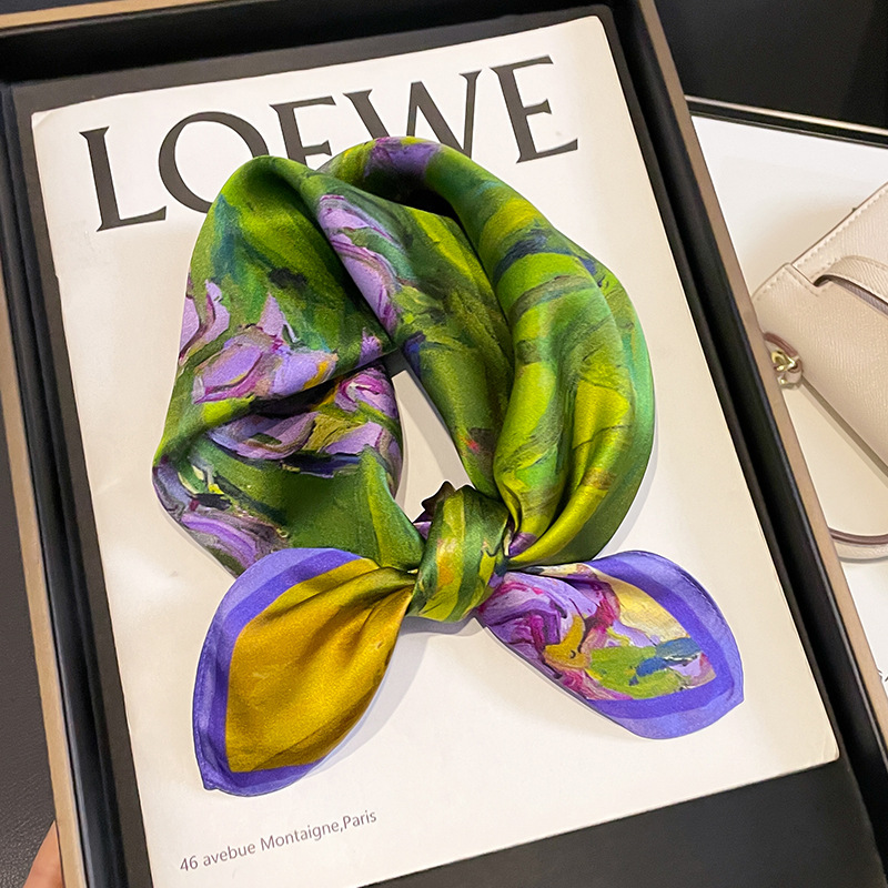 New 2023 Real Silk Hair Scarf  - огляд і ціна Ascot Neck Scarf