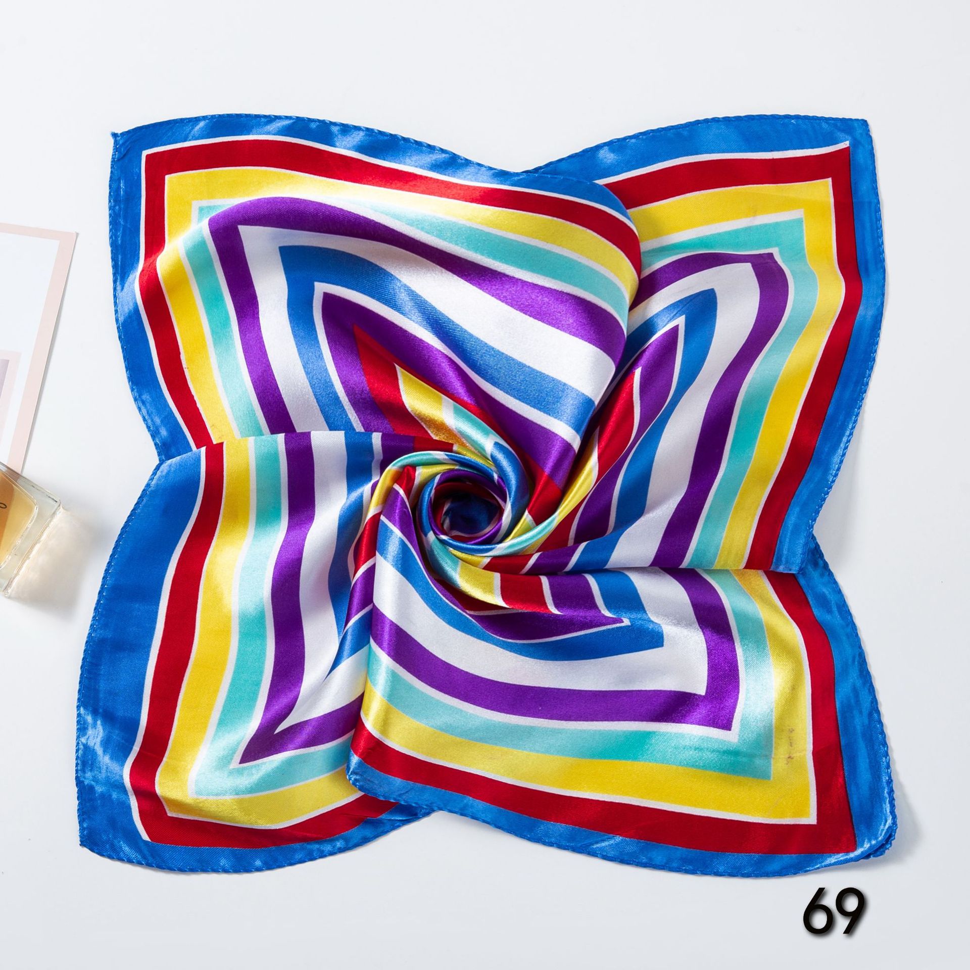 50*50cm Square Silk Scarves Sc - огляд і ціна Face Scarf Mask