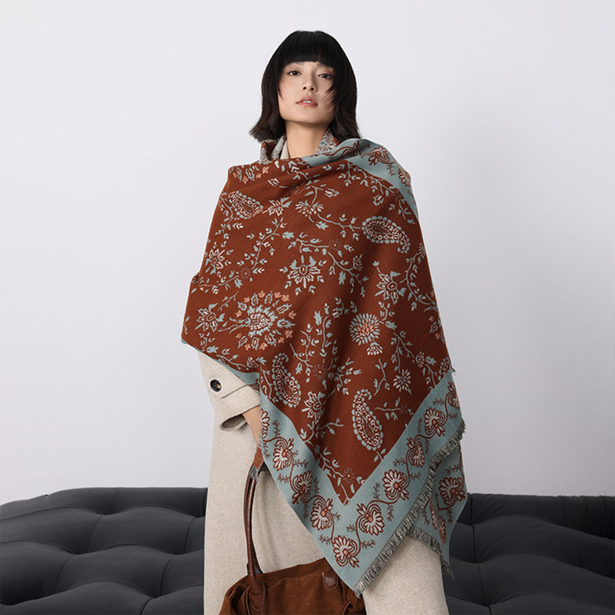 Luxury Winter Imitation Cashme - огляд і ціна Woven Scarf Blanket