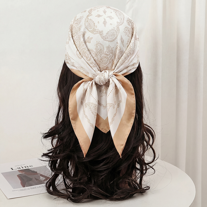 Vintage Beige Paisley Print Sq - огляд і ціна Face Scarf Mask
