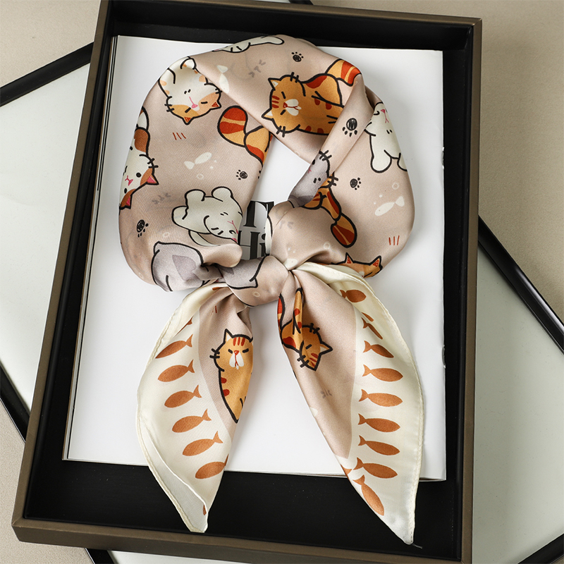 Luxury Silk Shawl Fat Cat Squa - огляд і ціна Face Scarf Mask