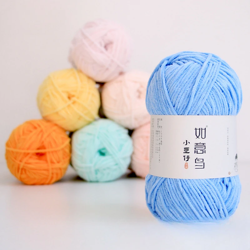 50g/Roll 3mm Thin Chenille Yar - огляд і ціна Woven Scarf Blanket
