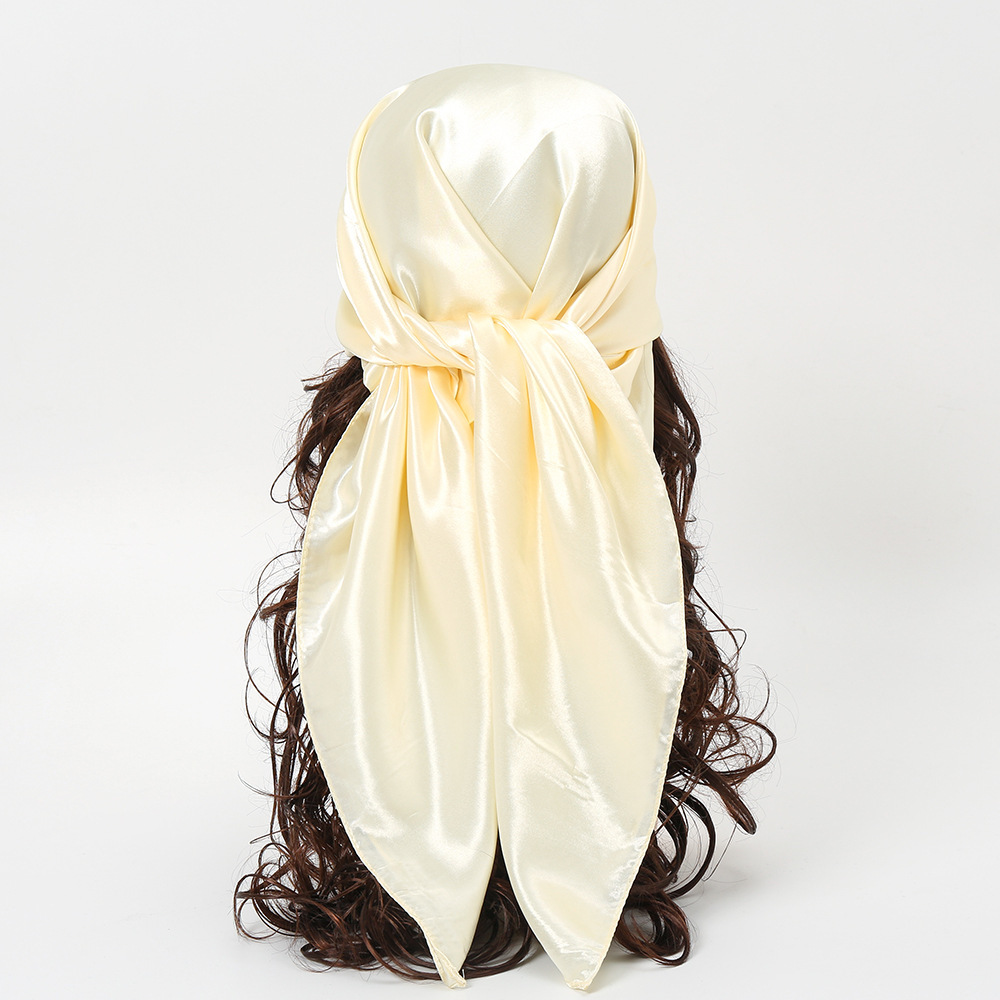 90cm Solid Colors Neckerchief  - огляд і ціна Head Wrap Turban